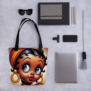 Boop Tote bag - original Boop, Black Betty Boop, gifts for her, Afrocentric