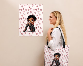 Betty Boop Heart Tote bag