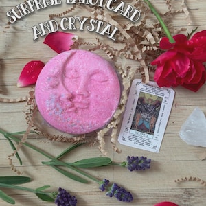Surprise Bath Bomb Gift Set with Crystals Inside | Chakra Healing Bath Bombs | Self Care Gift for Her | Bathbomb with prizes