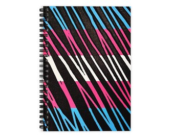 Bejeweled Trans Ruled Line Spiral Notebook