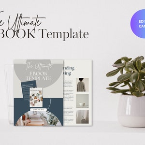Business Ebook Template | Canva Template | Course Guide | Media Kit | Digital Ebook | Workbook Template | Business Magazine Template