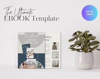 Business Ebook Template | Canva Template | Course Guide | Media Kit | Digital Ebook | Workbook Template | Business Magazine Template