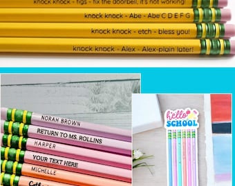 Custom Engraved Ticonderoga Pencils: Personalized Name or Phrase