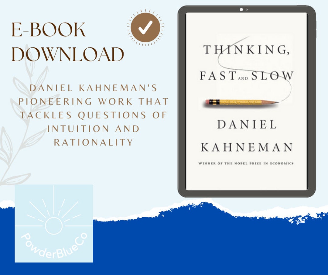 Thinking, Fast and Slow Daniel Kahneman Full Ebook Pdf Etsy UK