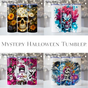 Geheimnisvolle Geschenkbox | Halloween Tumbler Mystery Box | Überraschungsbox | Gruseliges Geschenk