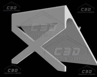 Soporte para tarjetas XL con diseño en forma de X - Versión 1 - Archivo STL digital