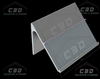 Large Card Stand with NO Honeycomb or X Design - Version 2 - Digital STL File