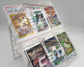 XL Card Stand with Honeycomb Design - Link Connector Sold Separately - Version 3 - Digital STL File