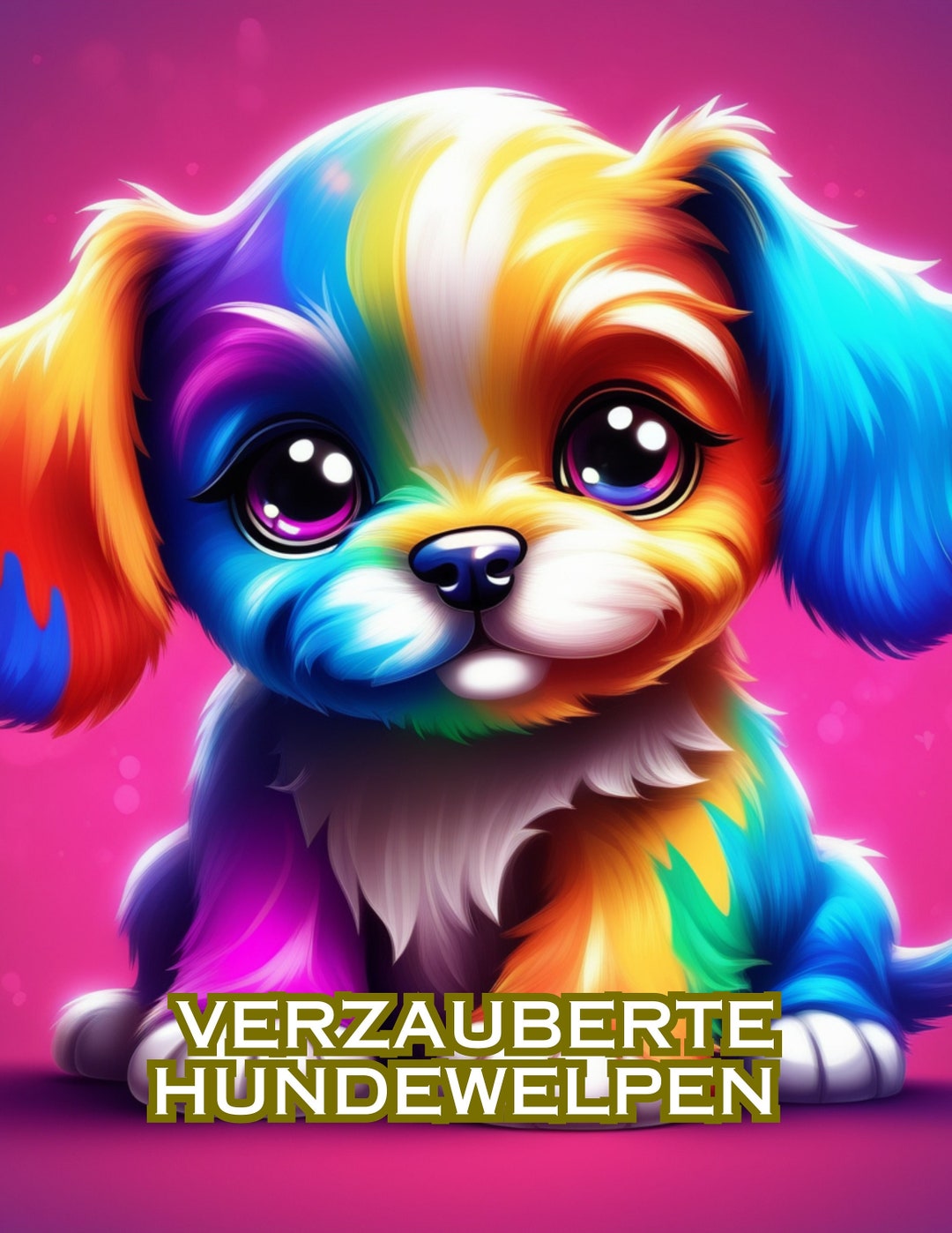 80 Dog Puppies Coloring Pages a Coloring Book for Young and Etsy