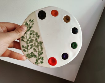Ceramic watercolor palette