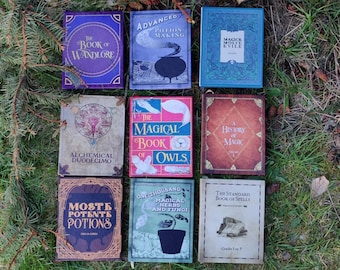 Library set of 9 books apm one thousand herbs and fungi standard book of spells history of magic