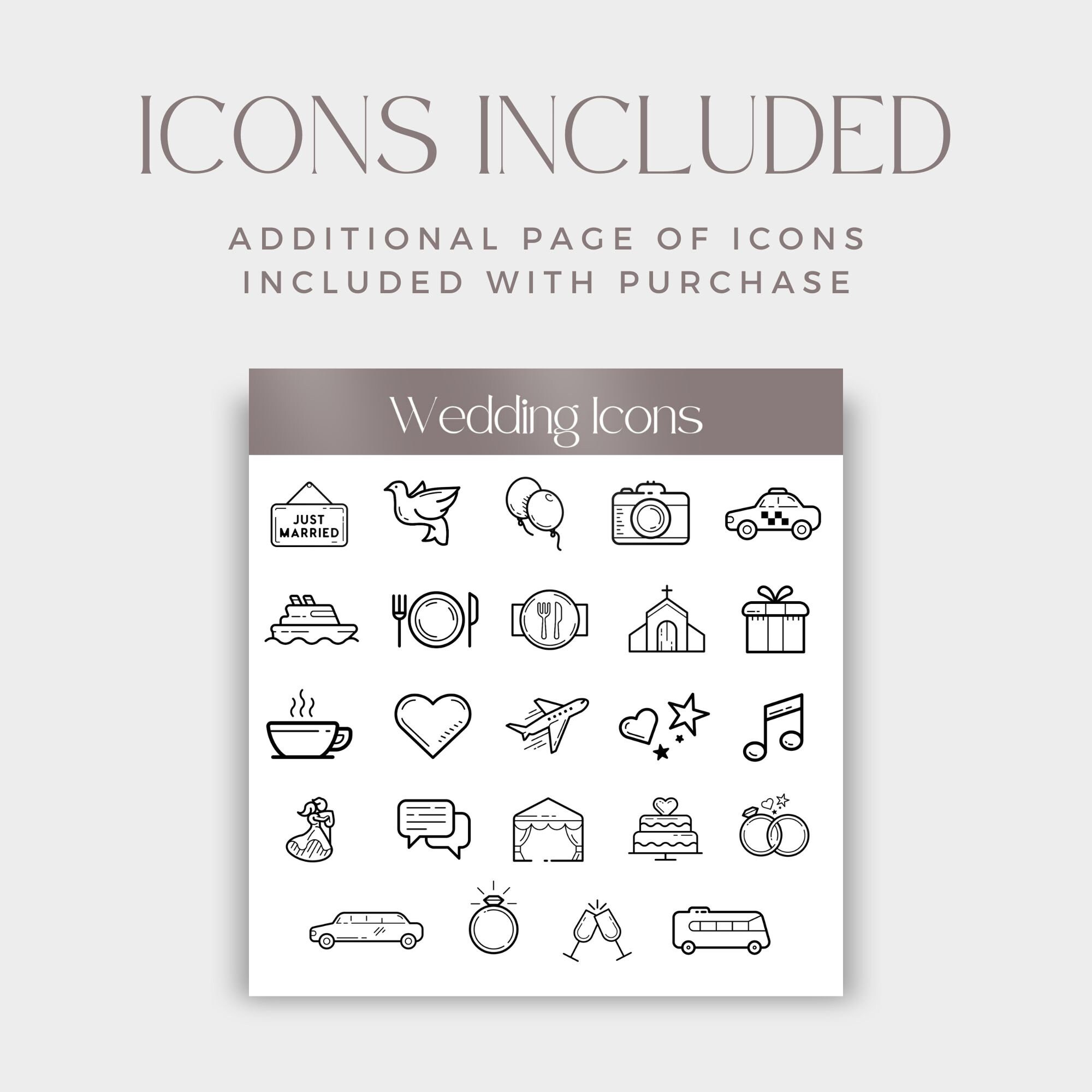 Wedding Program Template With Seating Chart, Trifold Wedding Program ...