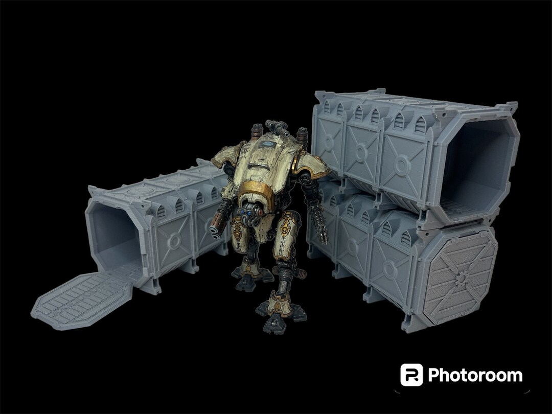 WARGAME SHIPPING CONTAINERS, Tabletop Tarrian Rpg Wargame Scenery ...