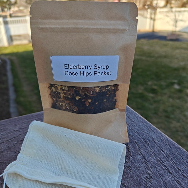 Elderberry Syrup Kit, Organic DIY Elderberry, Safe for Kids, Immune Support, Vitamin C boost, Sambucus Nigra