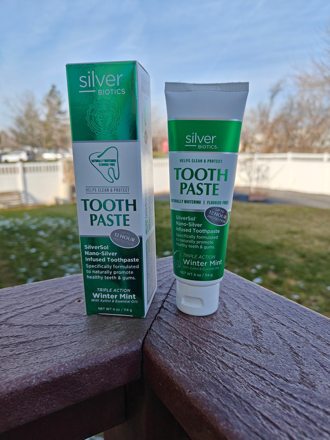 Silver Toothpaste, Natural Toothpaste, Fluoridefree, Sugar Free