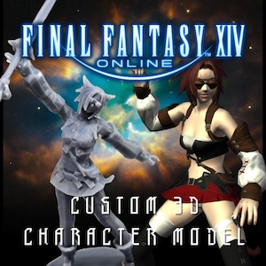 FINAL FANTASY 14 Adventurer Custom 3d Print Model Figure