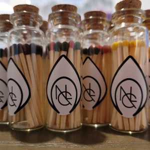 25 count matches in a glass jar