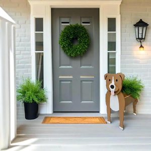 Handgefertigte Stafford Terrier Pflanzschale