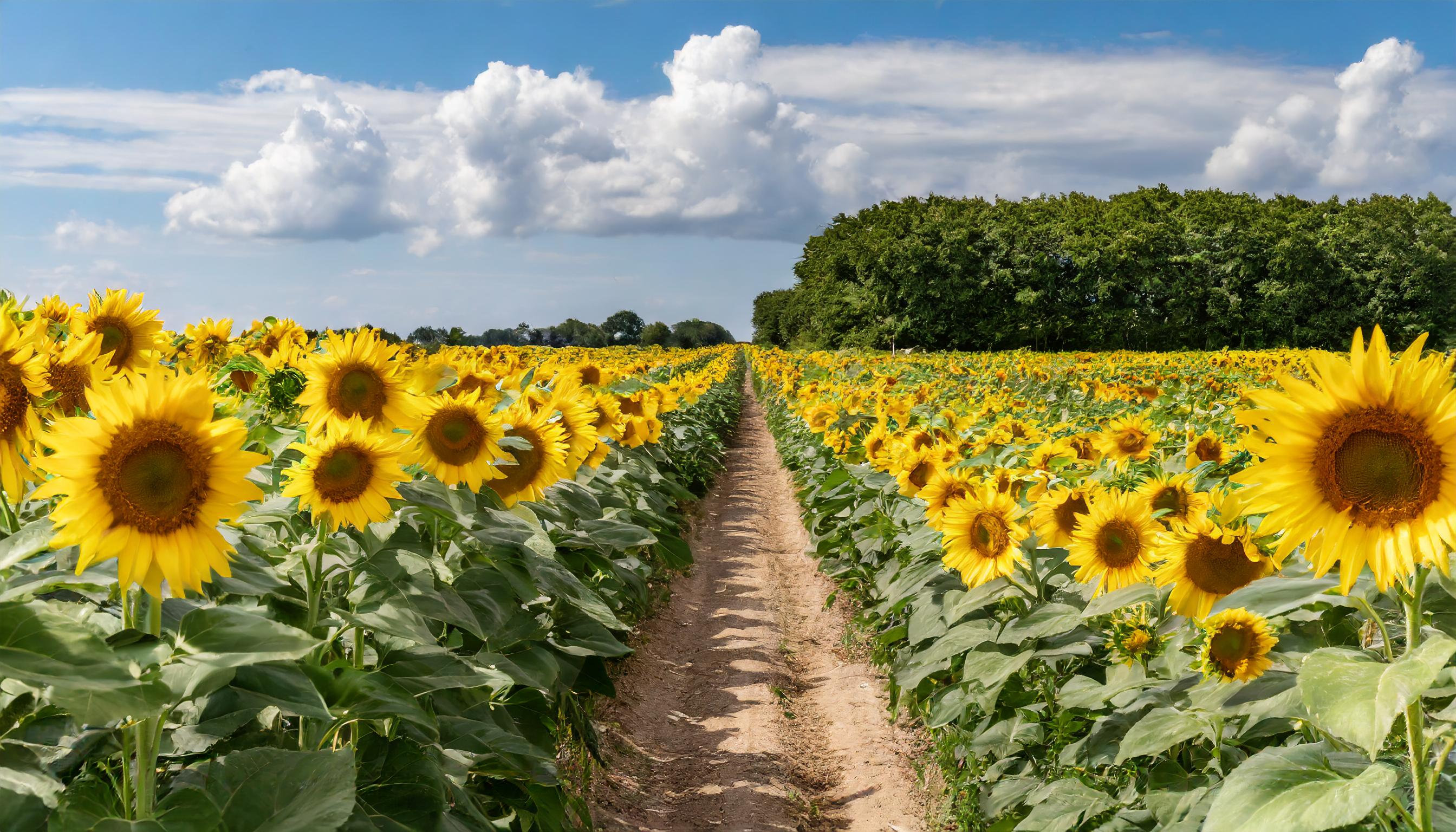 Sunflower Field Digital Background, Summer, Sunflowers, (8) Photoshop ...
