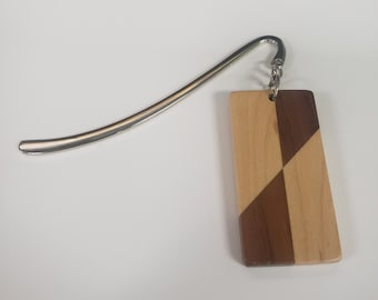 Maple and Walnut Charm Style Bookmark