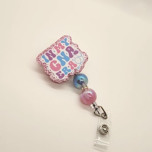 Beaded healthcare badge reels