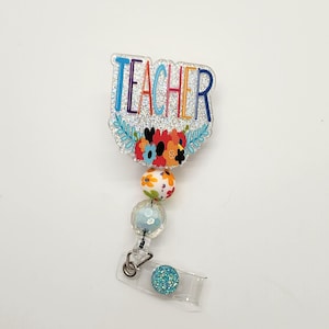Beaded badge reels