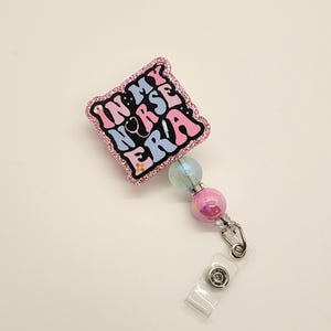 Beaded healthcare badge reels