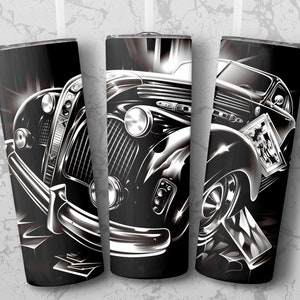Carte da poker e auto 20 oz Skinny Tumbler Sublimation Design, avvolgimento dritto e affusolato, avvolgimento del bicchiere, Png, download istantaneo