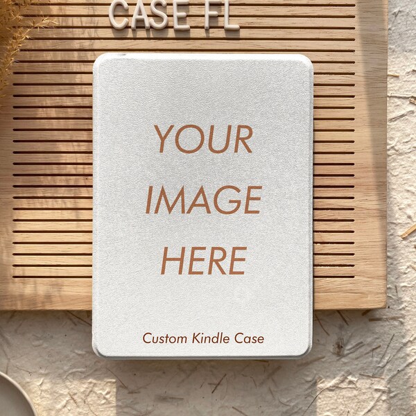 Créez votre propre étui pour Kindle tous les nouveaux Kindle en papierétui blanc Your Own Photo en papier pour Kindle, couverture en papier blanc, étui pour Kindle 6,8 10th, 11th
