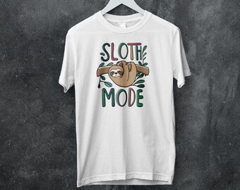 Sloth Mode Bliss Tee – Embrace Leisure in Style - Gift For Her, Gift For Him, sloth lover