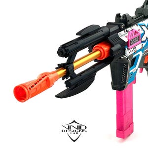SciFi Barrel Shroud Mod for Piston Pump AEB / X-Shot Foam Dart Blaster Upgrade / Toy Pretend Play