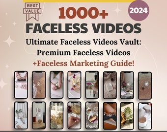 1000+ Faceless Video Reels, PLR MRR, Etsy Marketing Guide