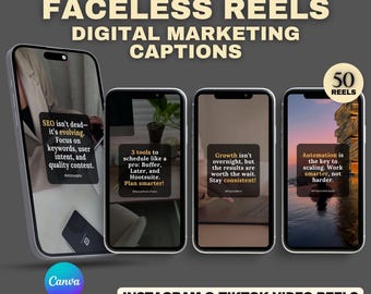 Digital Marketing Reels: Faceless Instagram & TikTok Videos (MRR)