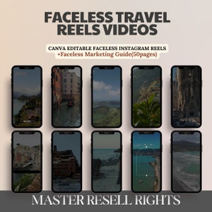 MRR Faceless Instagram Reels Coaching-Vorlagen Master Resell Rights & PLR Faceless Videos Instagram-Vorlagen Faceless Videos Verkaufen auf Etsy Bild 3