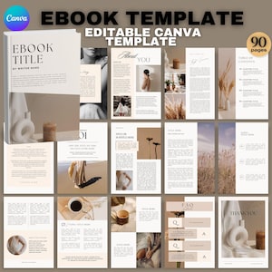 Canva Ebook Template Minimalist Ebook Design Coaching Workbook Editable Ebook Template Canva Done For You Ebook PLR Workbook Template