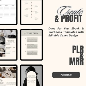 Ebook Template Coaching Workbook Canva Template Master Resell Rights ...