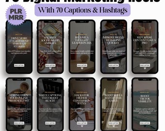 Digital Marketing Instagram Reels Vorlagen: Gesichtslose Videos Inhalt MRR PLR Digitales Produkt