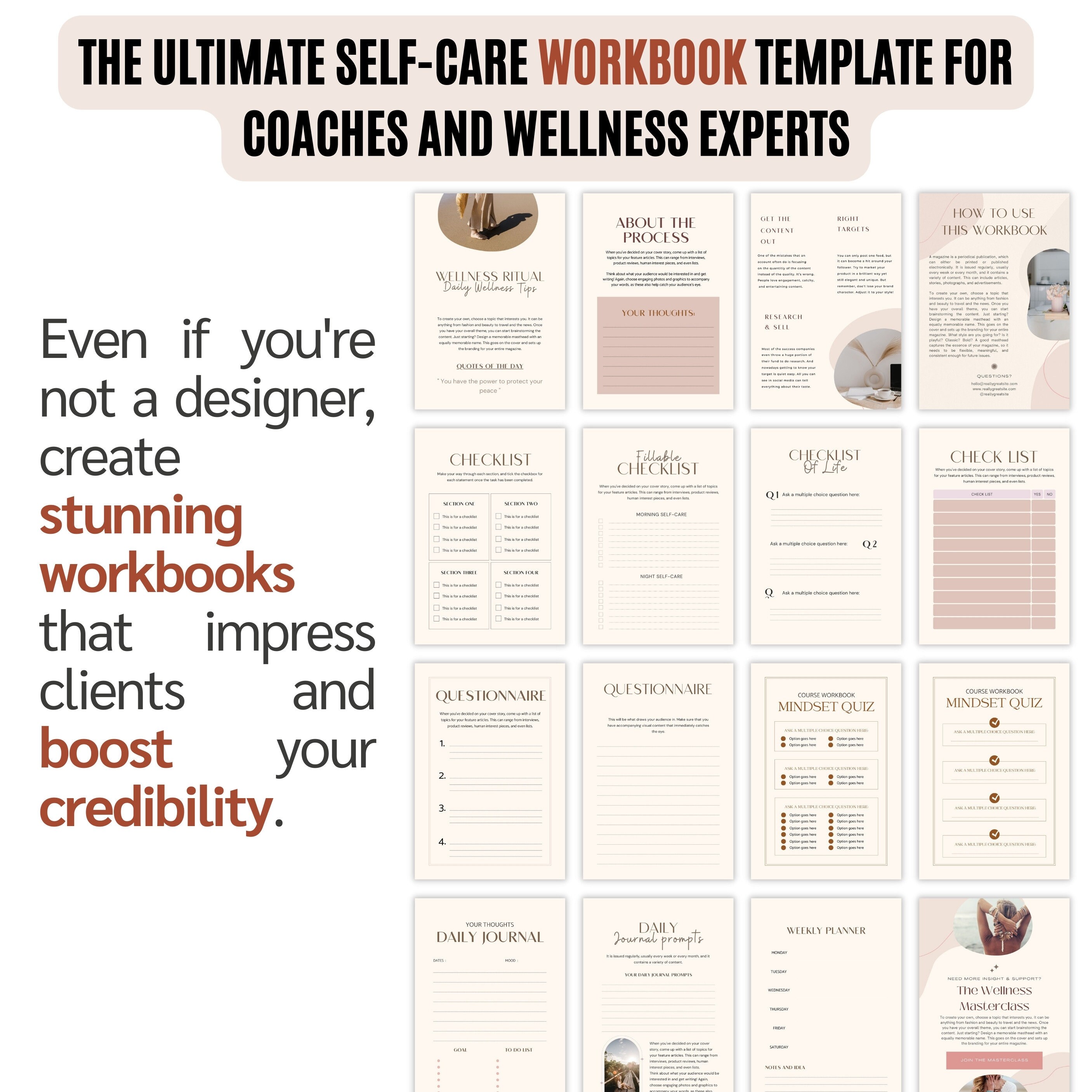 Workbook Ebook Editable Canva Template, PLR MRR Resell Rights - Etsy