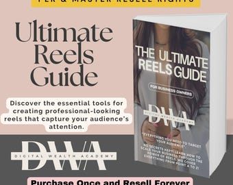Ultimate Reels Guide: Faceless Marketing, MRR PLR Digital Marketing Course,