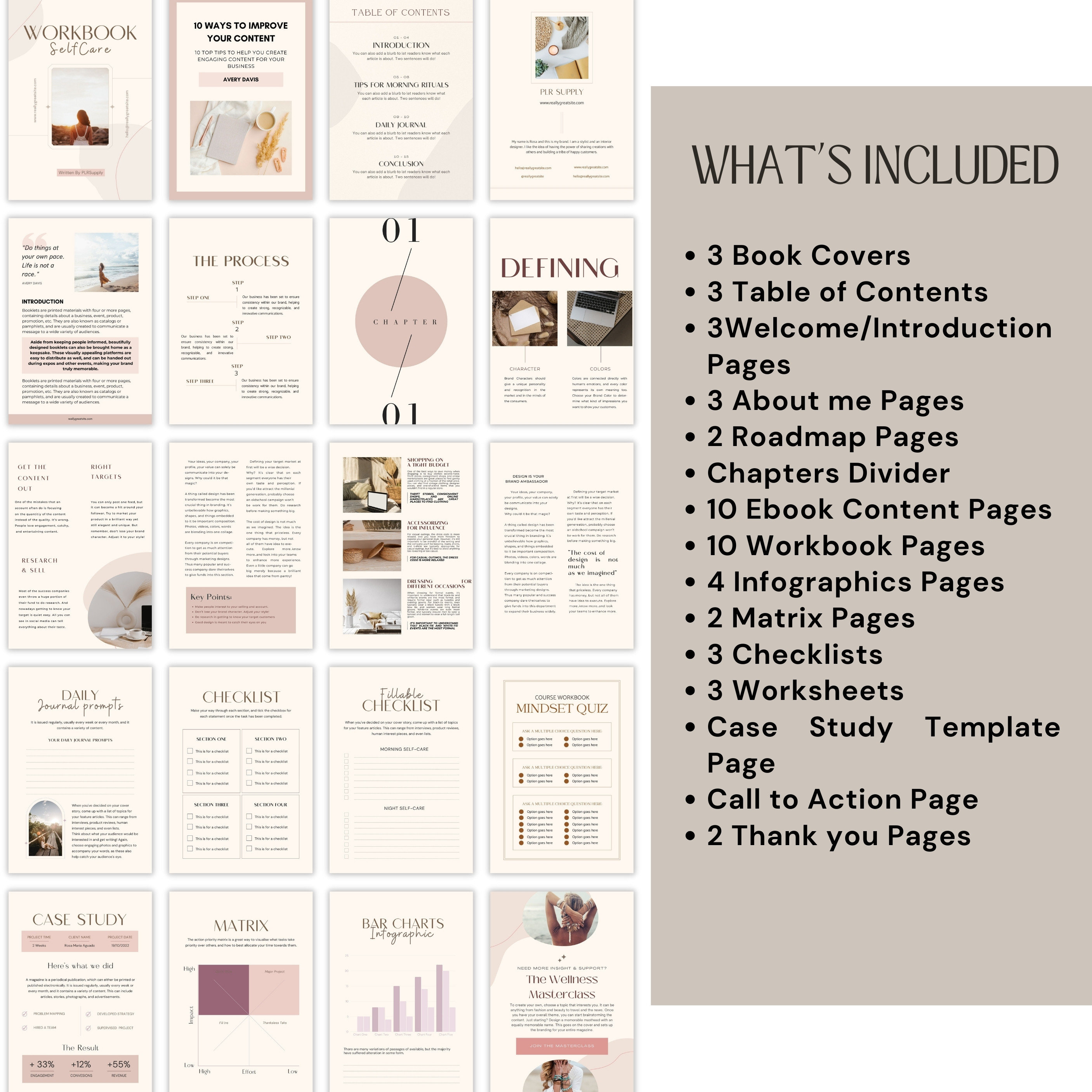 Workbook Ebook Editable Canva Template, PLR MRR Resell Rights - Etsy