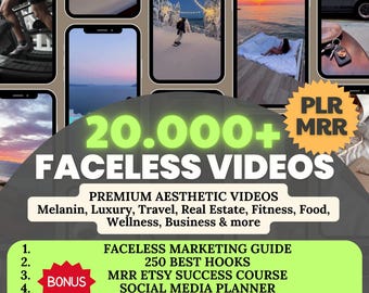 20,000+ Faceless Reels: Luxury, Travel, Wellness (MRR)