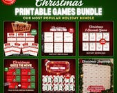Christmas Games Bundle, Trivia, Friendly Feud, Jeopardy & More Printable Holiday Party Game