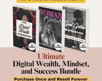 Done For You PLR Kurs-Bundle: Digitaler Reichtum, Denkweise, Erfolg - MRR Wiederverkaufsrechte