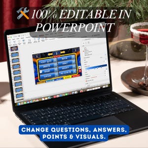 Friendly Feud Family Game Night, Editable Powerpoint Game Show with Auto Score, Party Games for Adults & Families image 8
