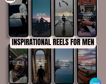 Motivational Instagram Reels for Men: Faceless Man Inspirational Videos MRR & PLR