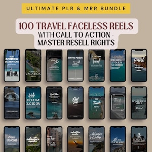 Travel Instagram Reels Templates: Faceless Marketing (MRR)