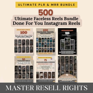 MRR Faceless Instagram Reels Coaching-Vorlagen Master Resell Rights & PLR Faceless Videos Instagram-Vorlagen Faceless Videos Verkaufen auf Etsy Bild 10