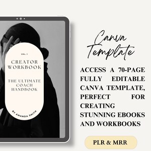 Ebook Template Coaching Workbook Canva Template Master Resell Rights ...