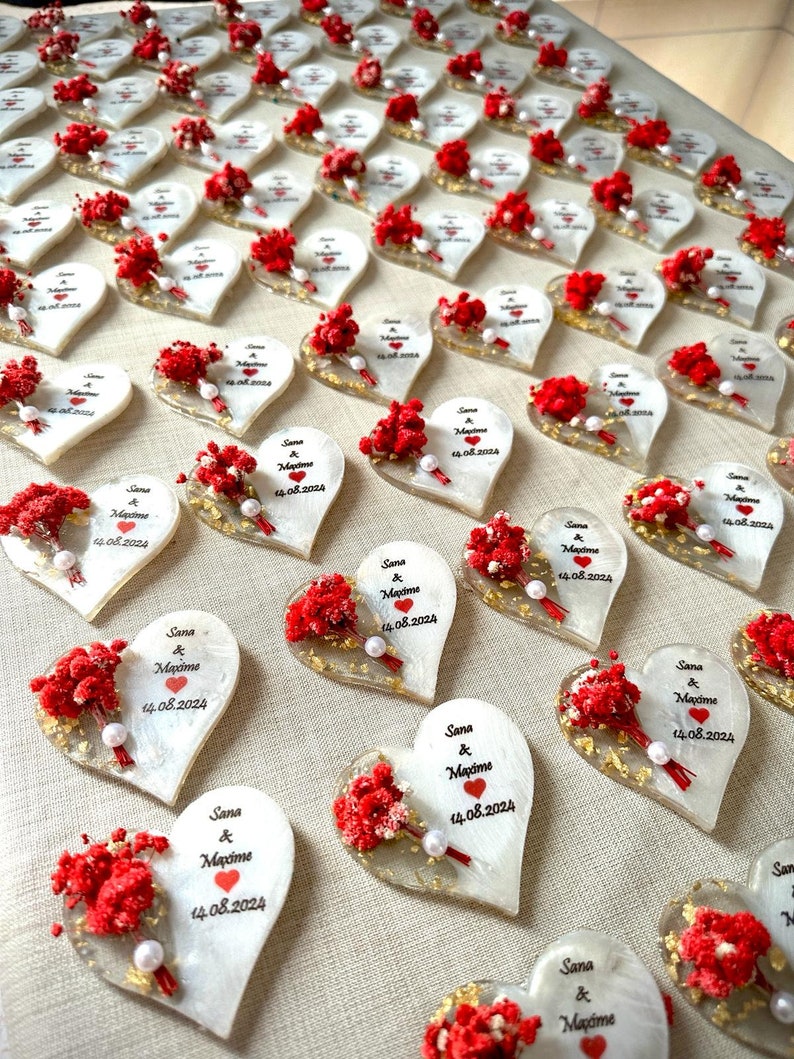 Epoxy Magnet, Wedding Favors for Guests in Bulk, Bridal Shower Favors, Resin Magnet Wedding Favors, Rustic Wedding Favors, Birthday favors zdjęcie 10