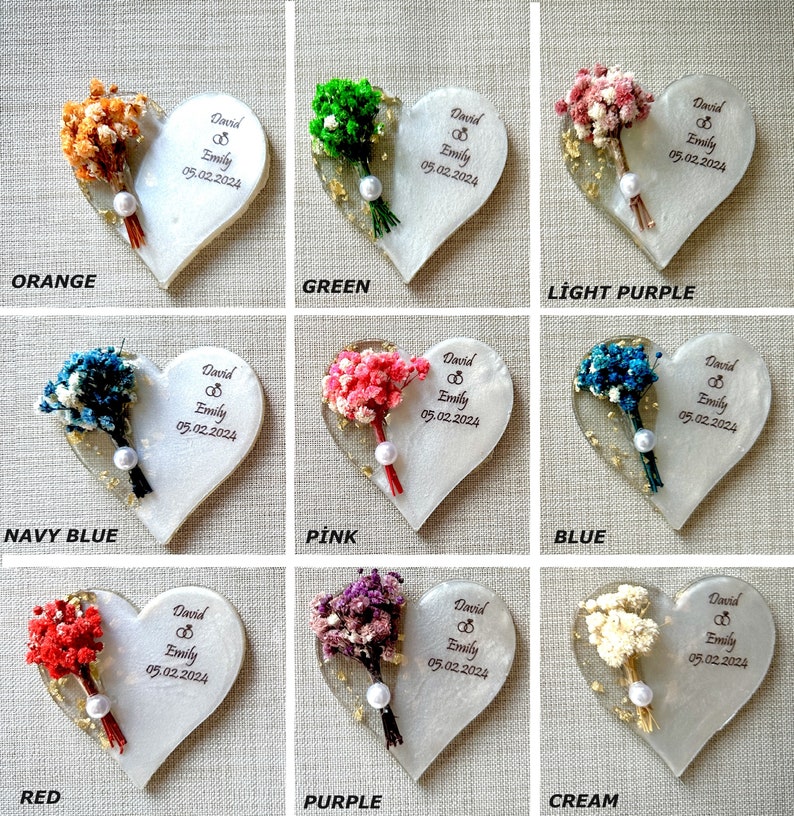 Epoxy Magnet, Wedding Favors for Guests in Bulk, Bridal Shower Favors, Resin Magnet Wedding Favors, Rustic Wedding Favors, Birthday favors zdjęcie 7